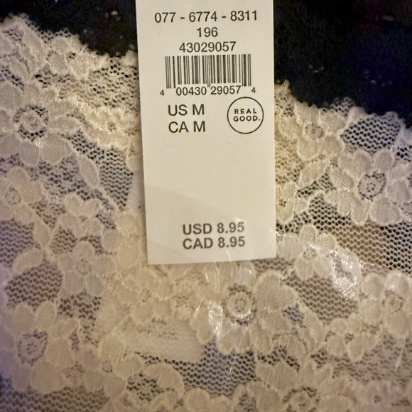 Aerie Lace Trim Thong Panties - Picture 3 of 3